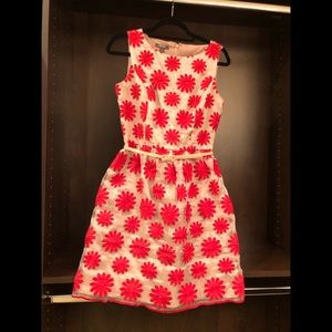 Red Flower dot dress